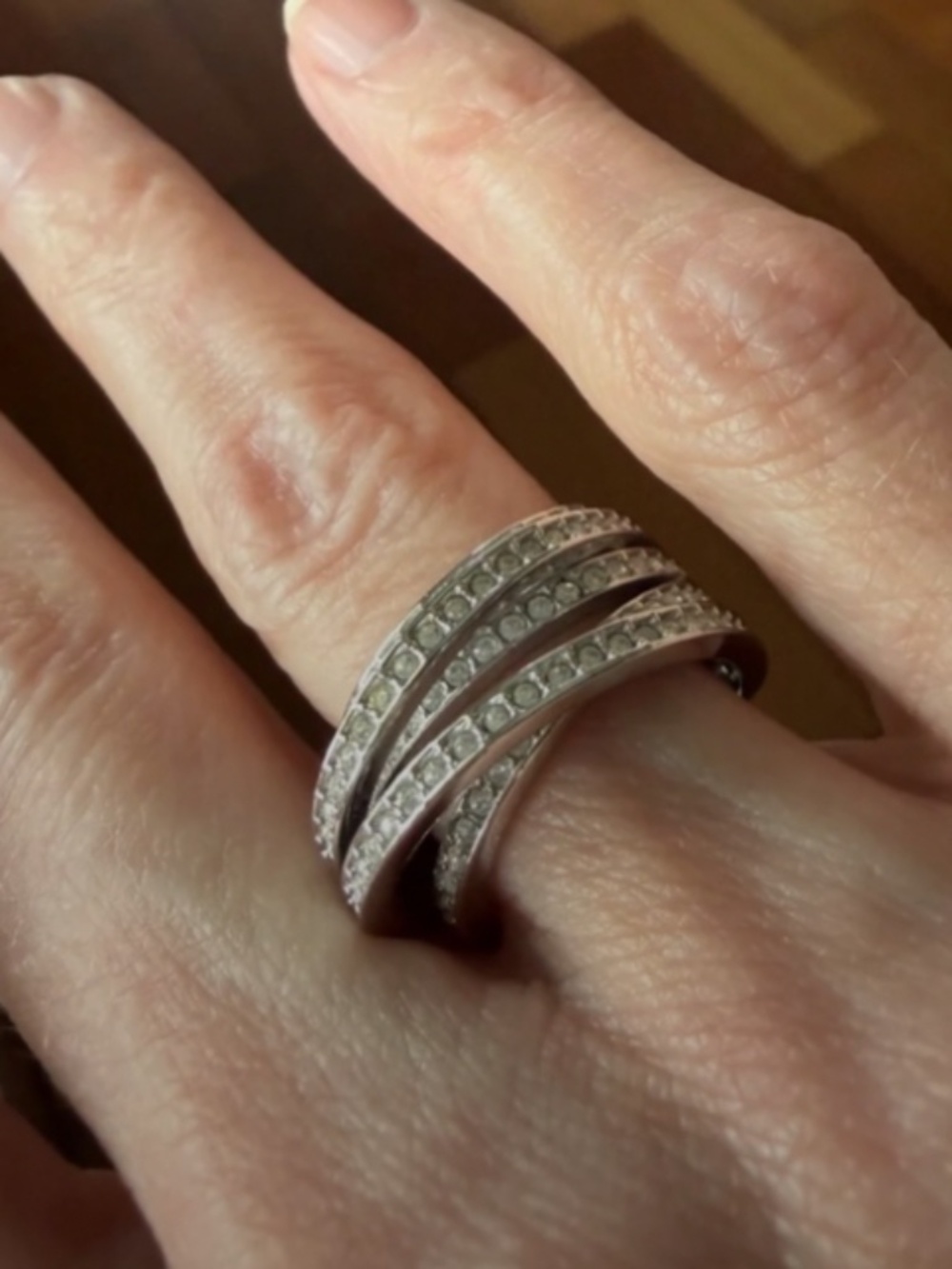 Swarovski Multi-Band Crystal Ring | Perfect Condition | Size 5.25